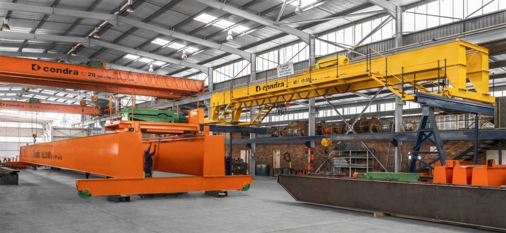 Busy factory floor at Condra’s Johannesburg works.