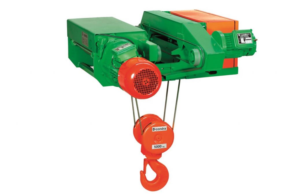 Condra short-headroom hoist