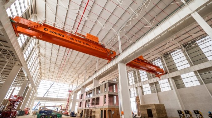 Condra Overhead Cranes In A Factory Environment.